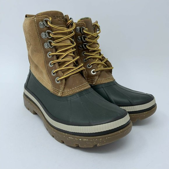 Sperry Top Sider Ice Bay STS20734 Olive Tan Duck 8 - Picture 3 of 11